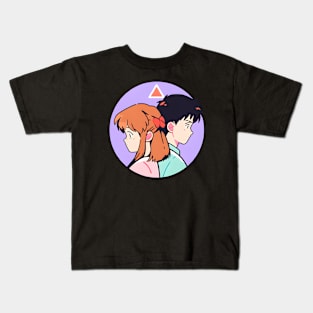 Discover Apocalyptic Anime Art and Surreal Manga Designs - Futuristic Illustrations Inspired by Neon Genesis Evangelion Kids T-Shirt